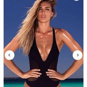 Sonoire Lola Women’s Black V-Neck One-Piece Swimsuit